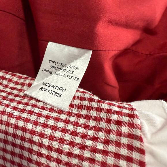 More To Come Kyla Short Set, Red Gingham, XS - Picture 5 of 5